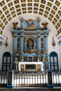 Main altarpiece, the 19th century Church of Nuestra Senora de Regla, Havana