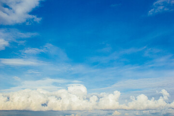 Summer blue sky cloud gradient light white background. Beauty clear cloudy in the sun calm bright...