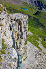Beautiful lake in the Swiss alps