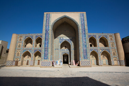 Iwan Facade, Madrasah Mirzo Ulugh Bek, 1417, UNESCO World Heritage Site, Bukhara