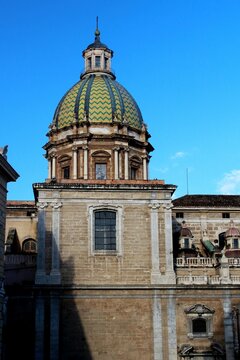 Palermo, Church of San Giuseppe of the Theatine Fathers,
evocative external image of the characteristic dome