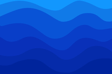 Blue Wave Ocean Sea Background Navy Under the Sea Wary Line Layers Summer Deep Dark Blue Water Pattern Wallpaper Swimming Pool Shading Color Dynamic Gradient Illustration Save the World