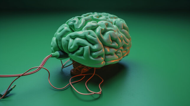 Human brain charging. Generative Ai