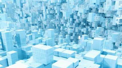 3D Cubes Abstract Background