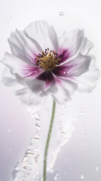 Transparent and Fresh Blooms: A Masterpiece of Creative Photography - Generative Ai