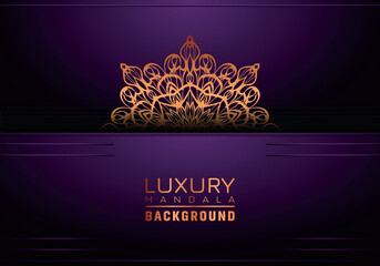 Luxury mandala background ornamental, arabesque style With Golden Arabesque Pattern Style. Decorative Mandala Ornament For Print, Brochure, Banner, Cover, Poster, Invitation Card