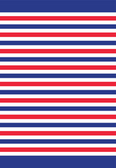 horizontal striped pattern seamless France flag color blue white red template lines vector illustration	