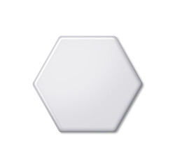 hexagon white light gray shape chip electromagnetic sticker phone computer