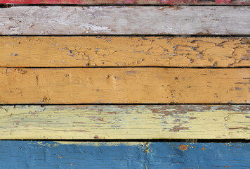 colorful painted old wood background