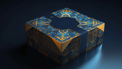 Obraz premium Gift box with elegant design placed on top of a table