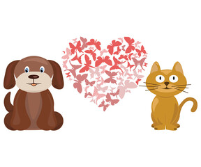 national pet month cartoon illustration