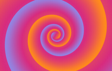 Hypnotic spiral Optical illusion background Vector illustration
