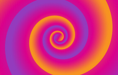 Hypnotic spiral Optical illusion background Vector illustration