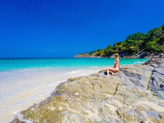 magnificent Thai beach, ocean view, seashore. 