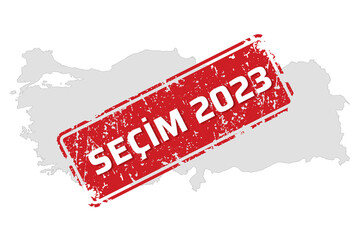 Turkey election 2023. Isolated image.