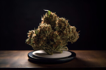 Single Weed Bud Very Close Shot | Cannabis Macro | Cannabis Leaf