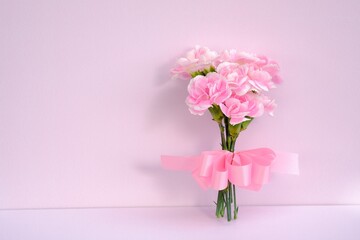 ピンク色の花束