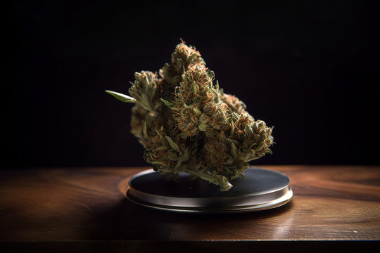 Single Weed Bud Very Close Shot | Cannabis Macro | Cannabis Leaf