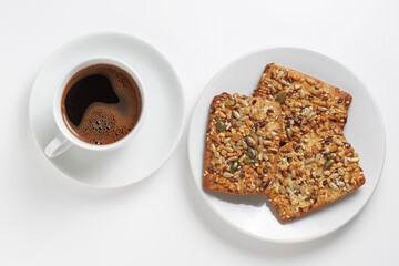 Cookies and cup of coffee