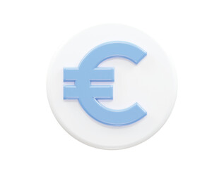 Euro 3d icon vector rendering element