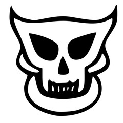 black and white of ghost shape