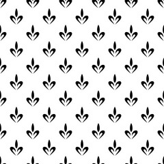 black and white pattern on white background ornament decoration bed sheet design mobile cover printing vector illustration