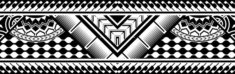 Abstract Polynesian ethnic pattern