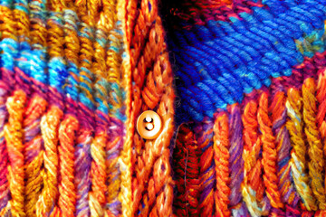 colorful sweater texture macro close up with Generative AI Technology