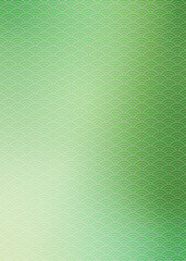 青海波文様　グリーンの背景イラスト