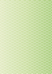 青海波文様　グリーンの背景イラスト