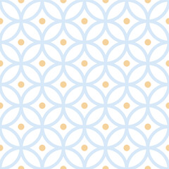 Vector seamless pattern with geometric circle