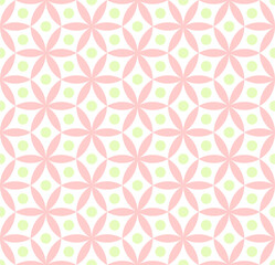Vector seamless pattern with geometric circle