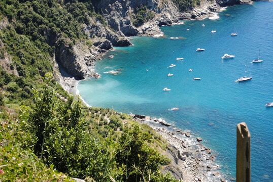 view from the hiking trail in Italy © BillieLafond