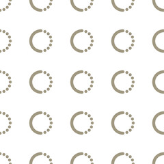 Vector seamless pattern with geometric circle