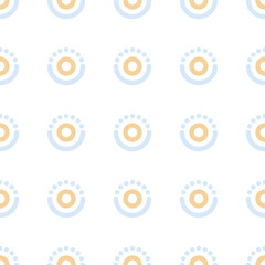Vector seamless pattern with geometric circle