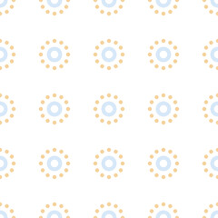 Vector seamless pattern with geometric circle