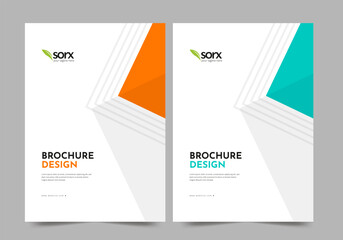 Brochure or template, annual report cover design background