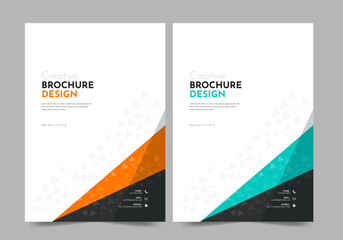 Brochure or template, annual report cover design background