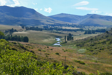 Obraz premium Landscape on the countryside near Hogsback, South Africa