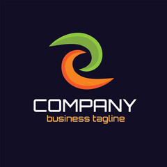 Letter S with play icon - ready made modern music and video logo design vector