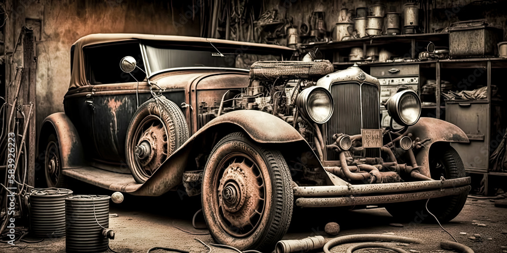 Poster a varietal collection of vintage backgrounds created with generative ai - generative ai.