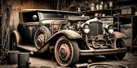 A Varietal collection of vintage backgrounds created with generative AI - generative ai.