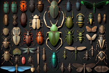 insects created using AI Generative Technology