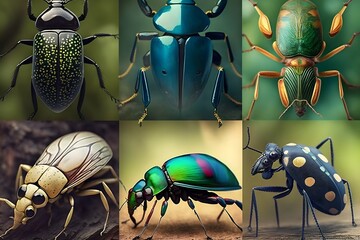 insects created using AI Generative Technology