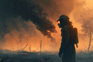 pollution created using AI Generative Technology