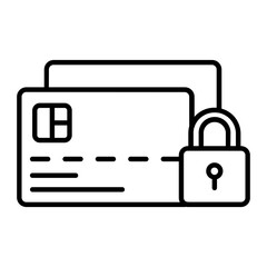 Secure Payment Outline Icon