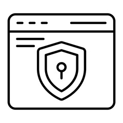 Security Guard Outline Icon