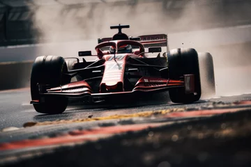 Foto op Plexiglas Formula 1 Car, Racing F1 Cars, Pitstop. © Noize