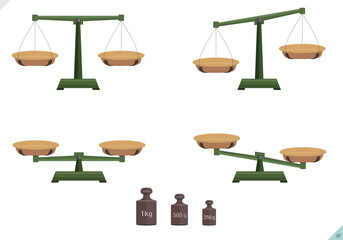 Equal arm scales, balance, measuring instrument, precision balance, scale pan. Math, Geometry, Physics, kilogram, gram