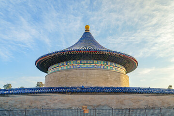 The ancient buildings in Beijing's Temple of Heaven Park